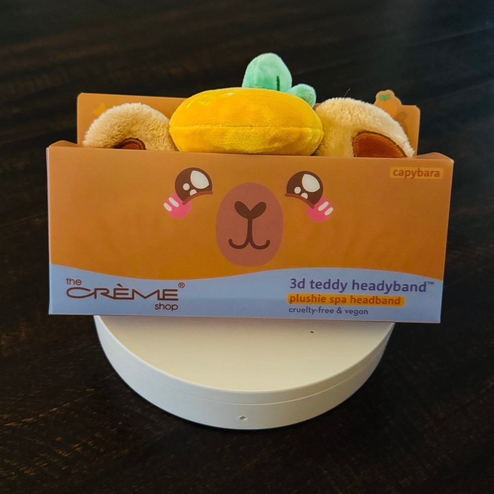 New The Crème Shop 3D Teddy HeadyBand Capybara Plushie – Vegan‎